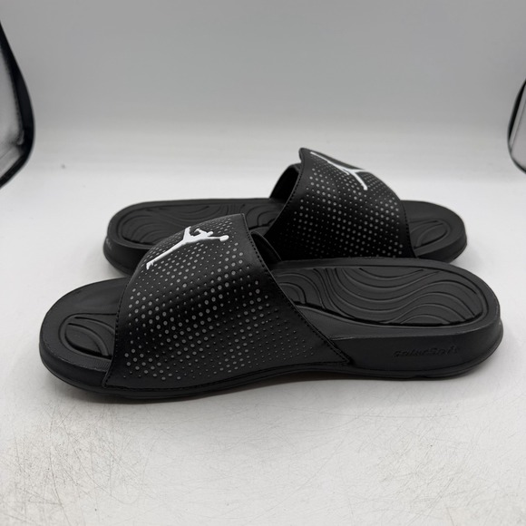 Nike Air Jordan Hydro 5 Slides Sandals Mens Sz 9 Black/White Slip On 820257-010 main image 12